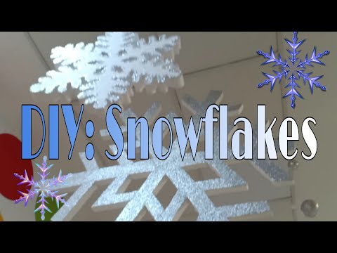 How to make Snowflakes made of Styrofoam