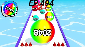 Ball Run 2048 🔥(Level 481-493) Gameplay 💥 iOS Walkthrough ❤️‍🔥 Android funny Max Level 494🌀 🧿