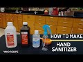 How to make hand sanitizer - WHO recipe