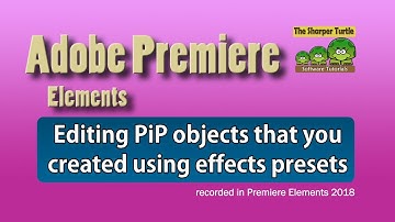 Premiere Elements - Editing PiP objects you created with FX presets