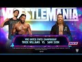 Trick Williams vs Sami Zayn. WrestleMania 42. WWE 2K25
