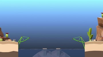 Poly Bridge 2 Level 4 - 2 "Collision Warning" 100%