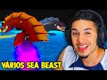 TIVE que DERROTAR VÁRIOS SEA BEAST pra pegar RAÇA V2 FISH no KING LEGACY 🔥🐟