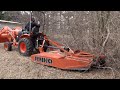 Orange Tractor, Orange Mower - New Property Cleanup