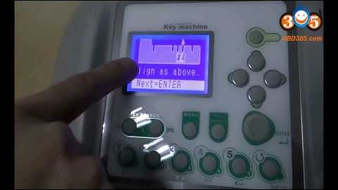 Using Automatic V8/X6 to cut flat key with original key