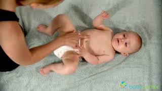 Massagem para ajudar na digestão do bebê
