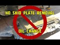 First Gen Sequoia and Tundra no skid plate removal oil change Fumoto Valve