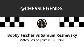 Bobby Fischer vs Samuel Reshevsky, Los Angeles Match, United States, 1961.