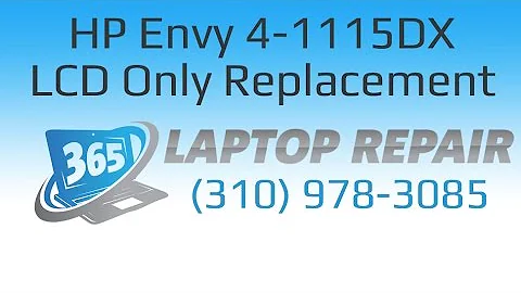 HP Envy Touch Smart 4-1115DX LCD only Screen Replacement How To - By 365