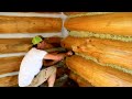MORE LOG CABIN WORK!!