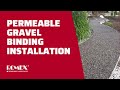 ROMEX PROFI DEKO Permeable Resin Bound Gravel Binding Installation Pressure Washer Safe ROMEX PROFI DEKO Permeable Resin Bound Gravel Binding Installation Pressure Washer Safe