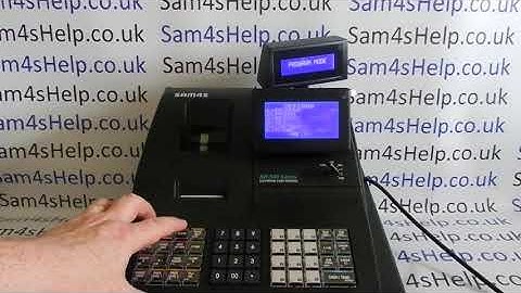 Programing Cashier Clerk Passcodes PIN Numbers Sam4S NR-500 / NR-510R / NR-510RB