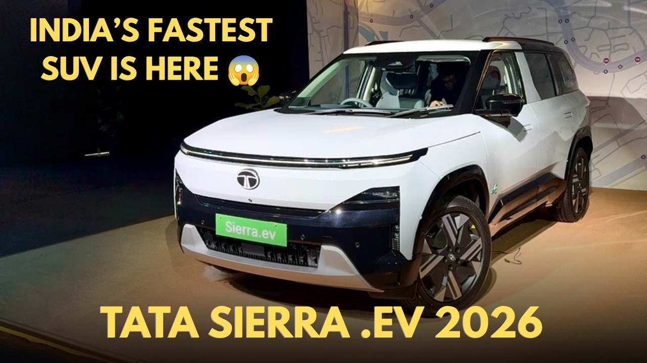 India\'s Fastest SUV Is Here | New TATA SIERRA.EV Launched At Rs 18.79 Lakh | Full Walkaround Video