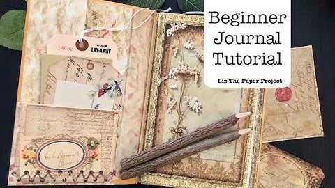 Beginner Envelope Junk Journal - No Sewing - Easy DIY Part 1 of 3 #lizthepaperproject #journalideas