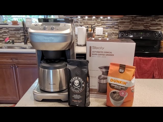 BREVILLE Grind Brew 12 Cup Coffee Maker CLEAN GRINDER & COFFEE CHUTE  MESSAGE 