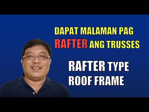 Video: Paano ka bumuo ng isang rafter para sa isang malaglag na bubong?