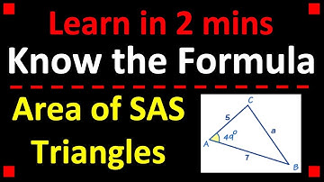 How to Find the Area of SAS Triangles ❖ Geometry ❖ Trig