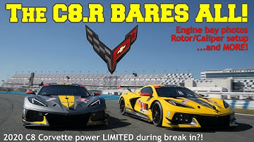 First LOOK at the C8.R engine bay! C8 Corvette BREAK IN information, and MORE! 👍