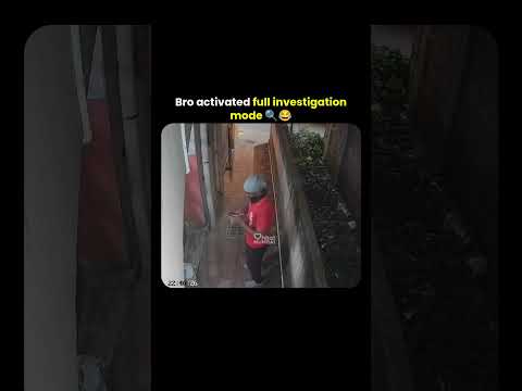 Bro Activated Full Investigation Mode! 😂 Funniest Delivery Agent CCTV Moment Gone Viral! #Shorts