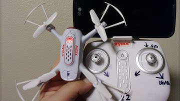 Syma X22W Wi-Fi fpv 720p Camera Drone Unboxing and Test Flight
