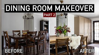 Small Dining Room Makeover (part 2) FULL TOUR - mid century modern + minimalist