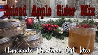 Spiced Apple Cider Mix ~ Homemade Christmas Gift Idea