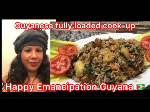 My Emancipation dinner Guyanese Cook-up Rice/with everything