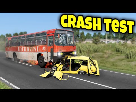 ARABALARI KAFA KAFAYA ÇARPMA TESTİ // HASAR TESTİ // BeamNG.drive CRASH TEST