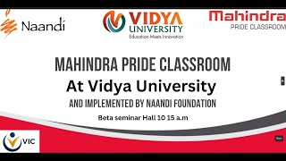 VIC | Mahindra Pride Classes | Naandi Foundation