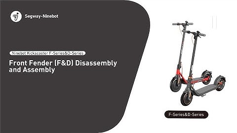 Segway Ninebot F & D-Series Front Fender Replacement
