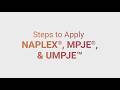 Steps To Apply NAPLEX MPJE UMPJE 
