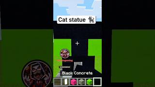 minecraft cat🐾 statue 🗿 build 👷‍♂️