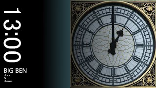 Big Ben (13:00) chimes and clock | Big Ben Digital