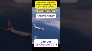 "Kata-Kata Terakhir Pilot Sebelum Kecelakaan Pesawat - Rekaman Suara Mengharukan"