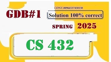 CS 432 GDB SOLUTION FALL 2025