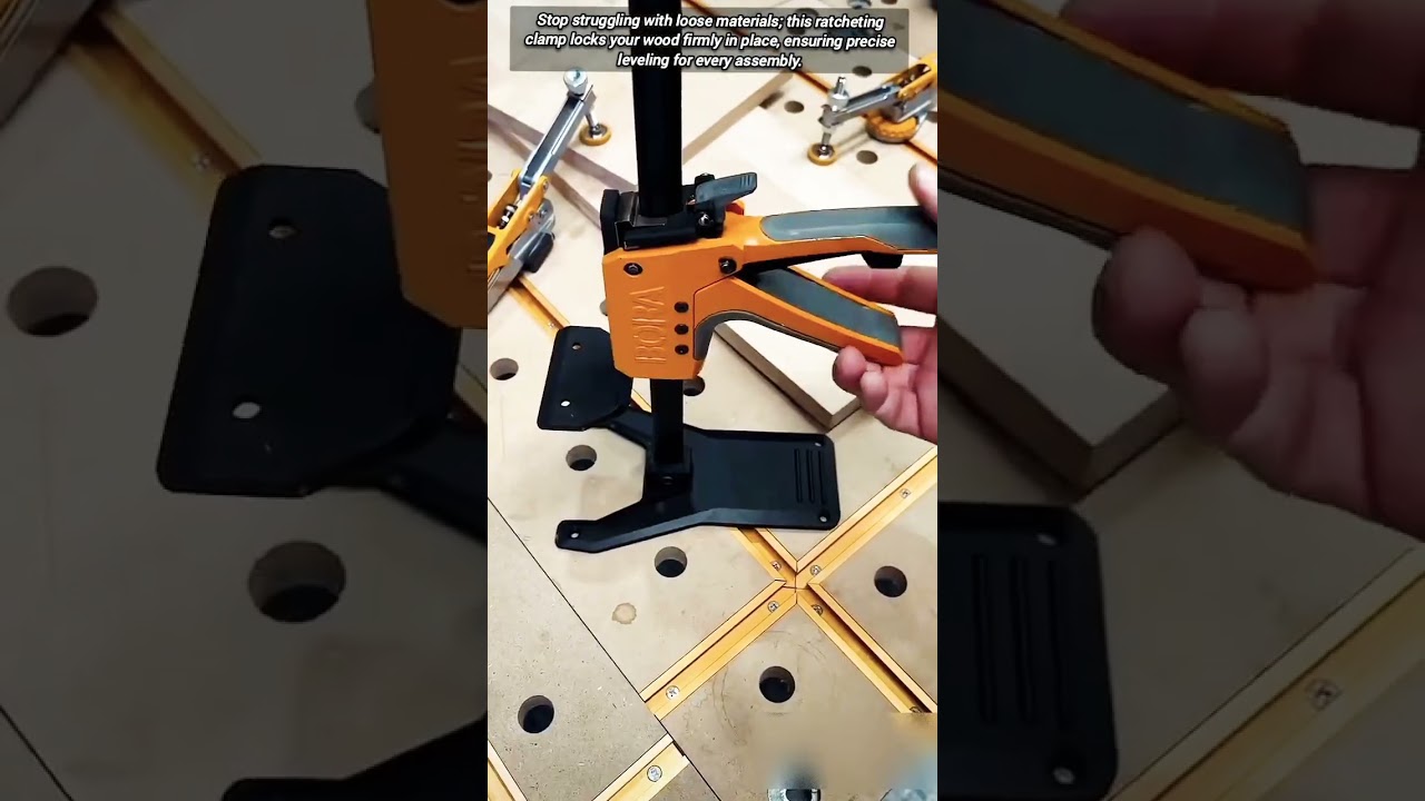 The ultimate tool for leveling and securing woodworking projects