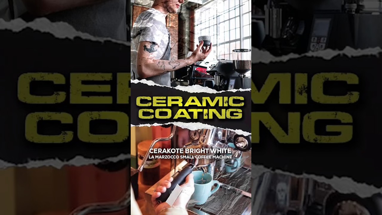 CERAKOTE CERAMIC COATING ON LA MARZOCCO SMALL COFFEE MACHINE 