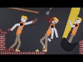 People fight each other on construction zone in people playground 13