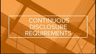 Disclosure Statement requirements for co-operatives