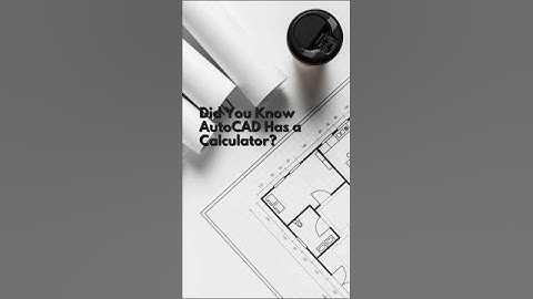Did You Know AutoCAD Has a Calculator?#AutoCAD #CAD #AutoCADTips #AutoCADTricks