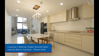 N1726168 - Luxurious 1 Bedroom Duplex Serviced Apartment For Rent in Tuol Kork