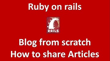 Build a Blog with Rails part #12 - How to share articles on social media (Social_share_button)