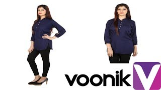 Best Girl Top Black Cotton Voonik Online Jersey Top Lack Top With Fringe Voonik Shopping India screenshot 4