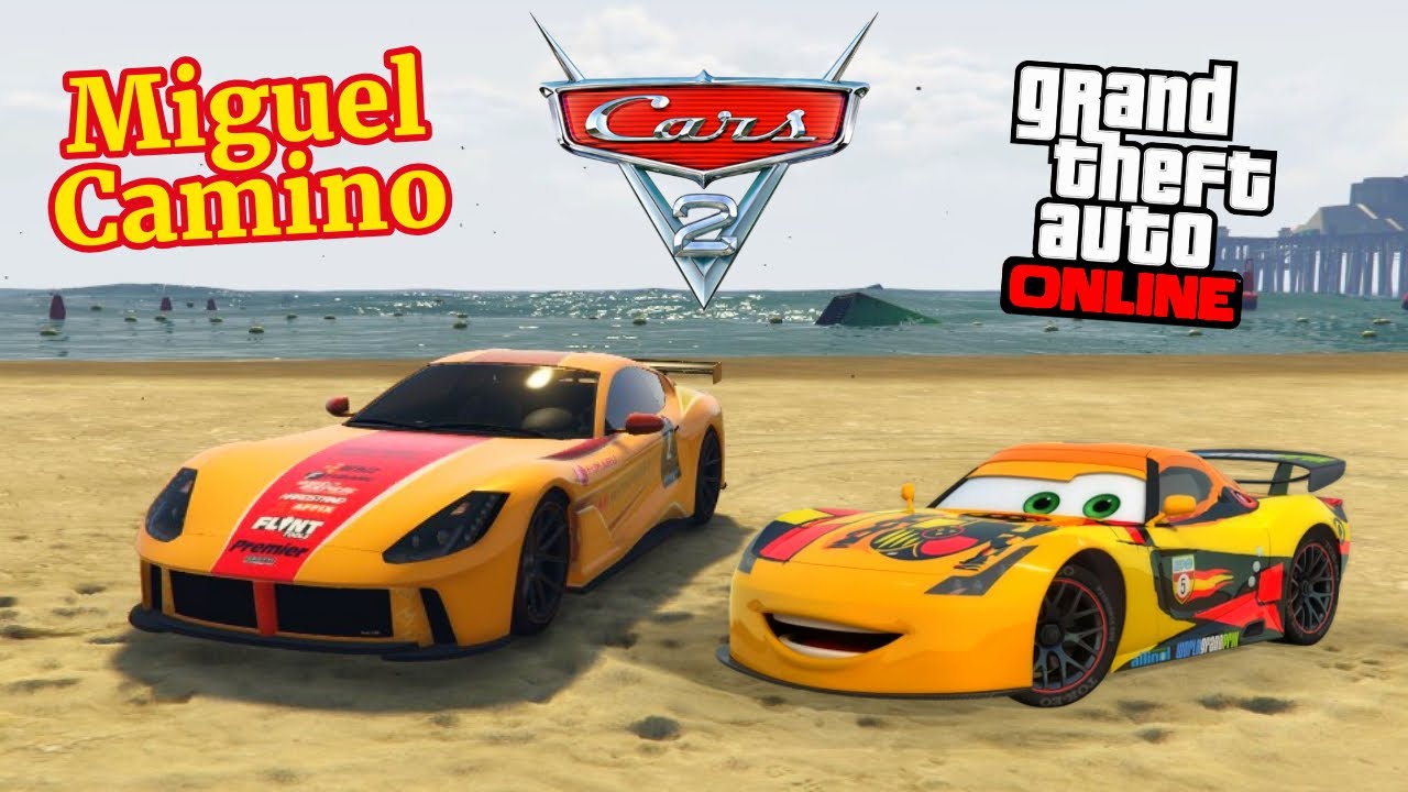 GTA 5 Online: How To Make Miguel Camino From Disney Pixar Cars 2! - YouTube