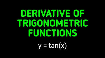 Proving the Derivative of y = tan(x) | Why dy/dx = sec²(x)? Step-by-Step Guide