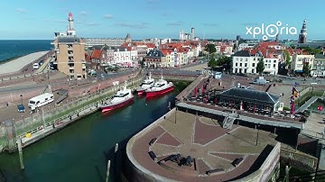 Vlissingen port, Netherlands 2019.07 aerial video