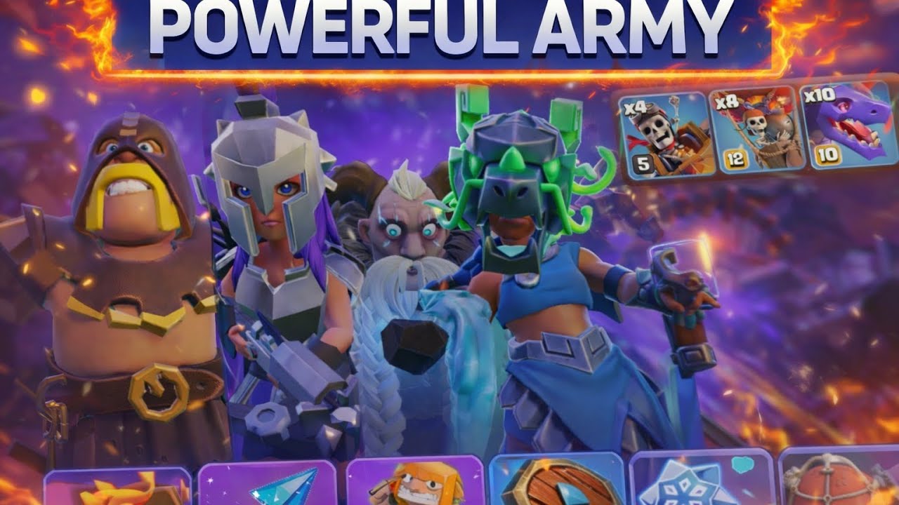 Clash of Clans Upgrades & 3 Star Attack Army – Most Powerful Build! 🔥