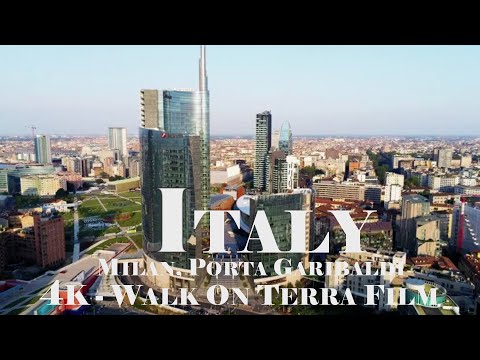Italy, Milan, Porta Garibaldi 4K - Walk On Terra Film
