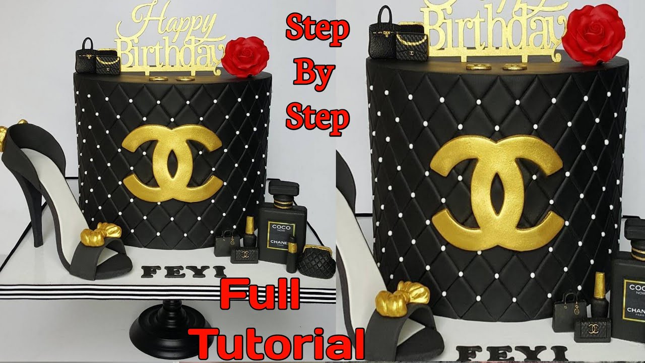 Princess Poco Chanel Happy Birthday Chanel Cake, Fashion Style Theme Cake