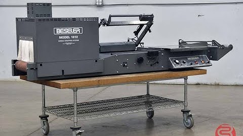 Beseler 1812 Semi-Automatic Shrink Wrap System w/ Magnetic Hold Down